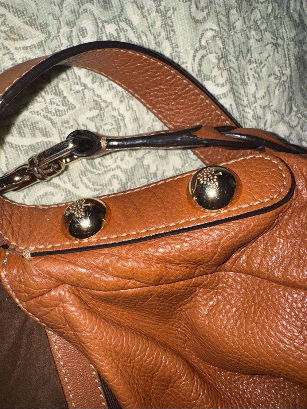 Mulberry Tan Leather Daria Hobo Bag - Signature Tree Plaque - Picture 12 of 14